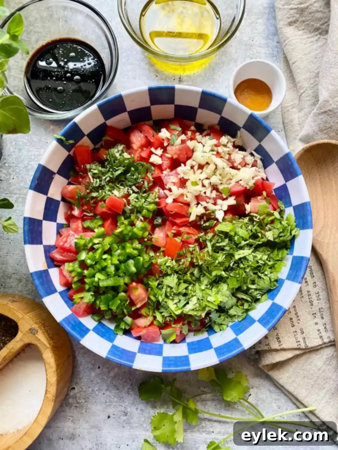 Homemade Fresh Tomato Salsa in a bowl
