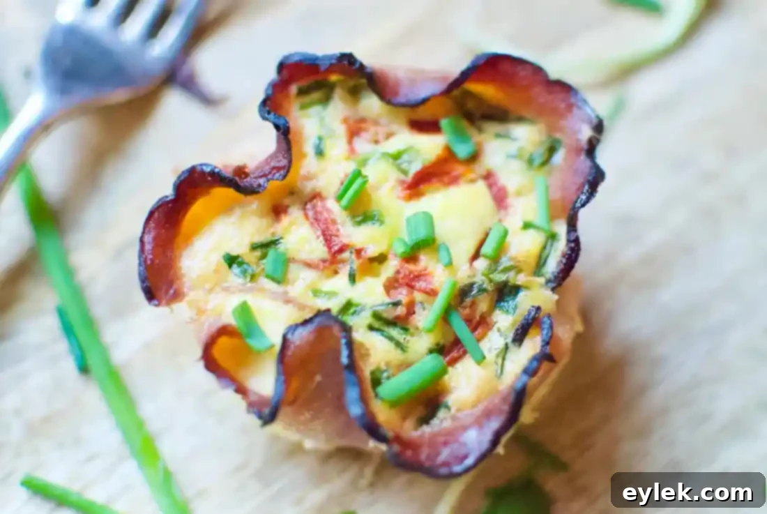 Two Black Forest Ham & Egg Cups on a white plate