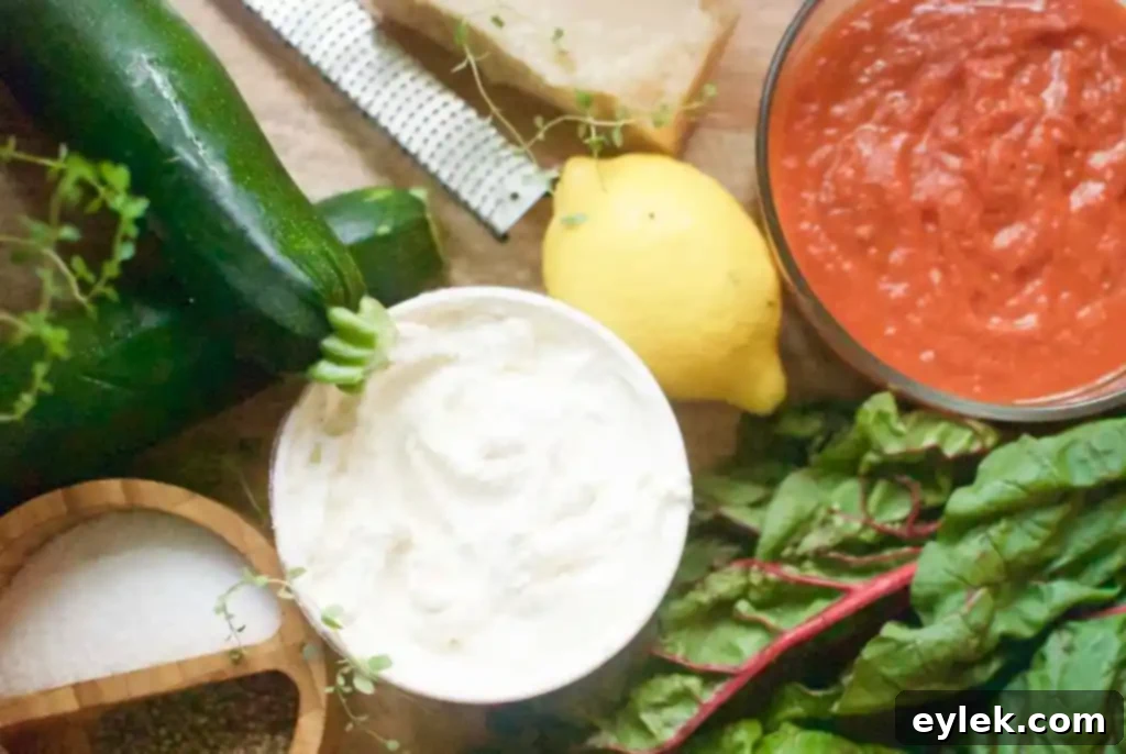 Zucchini Involtini with Swiss Chard and Ricotta baked in tomato sauce