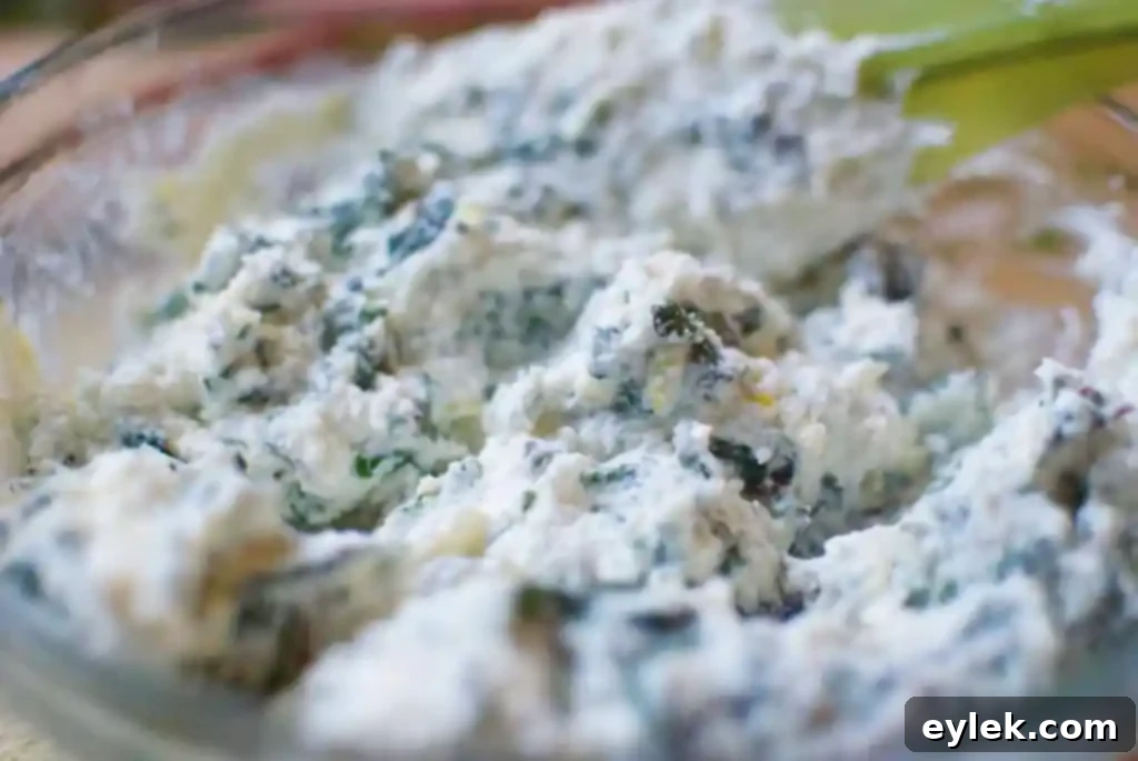 Swiss chard and ricotta filling mixture for zucchini involtini