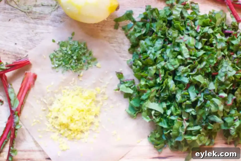 The cooking process for zucchini involtini, showing prepared zucchini