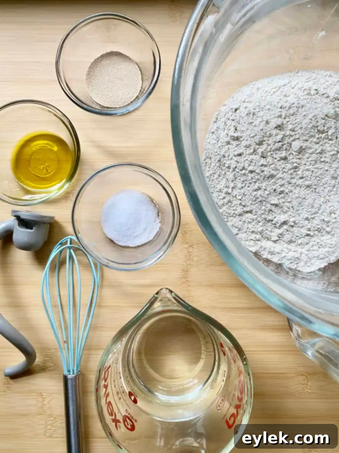 Ingredients for Olive & Cheese Bread Pinwheels dough