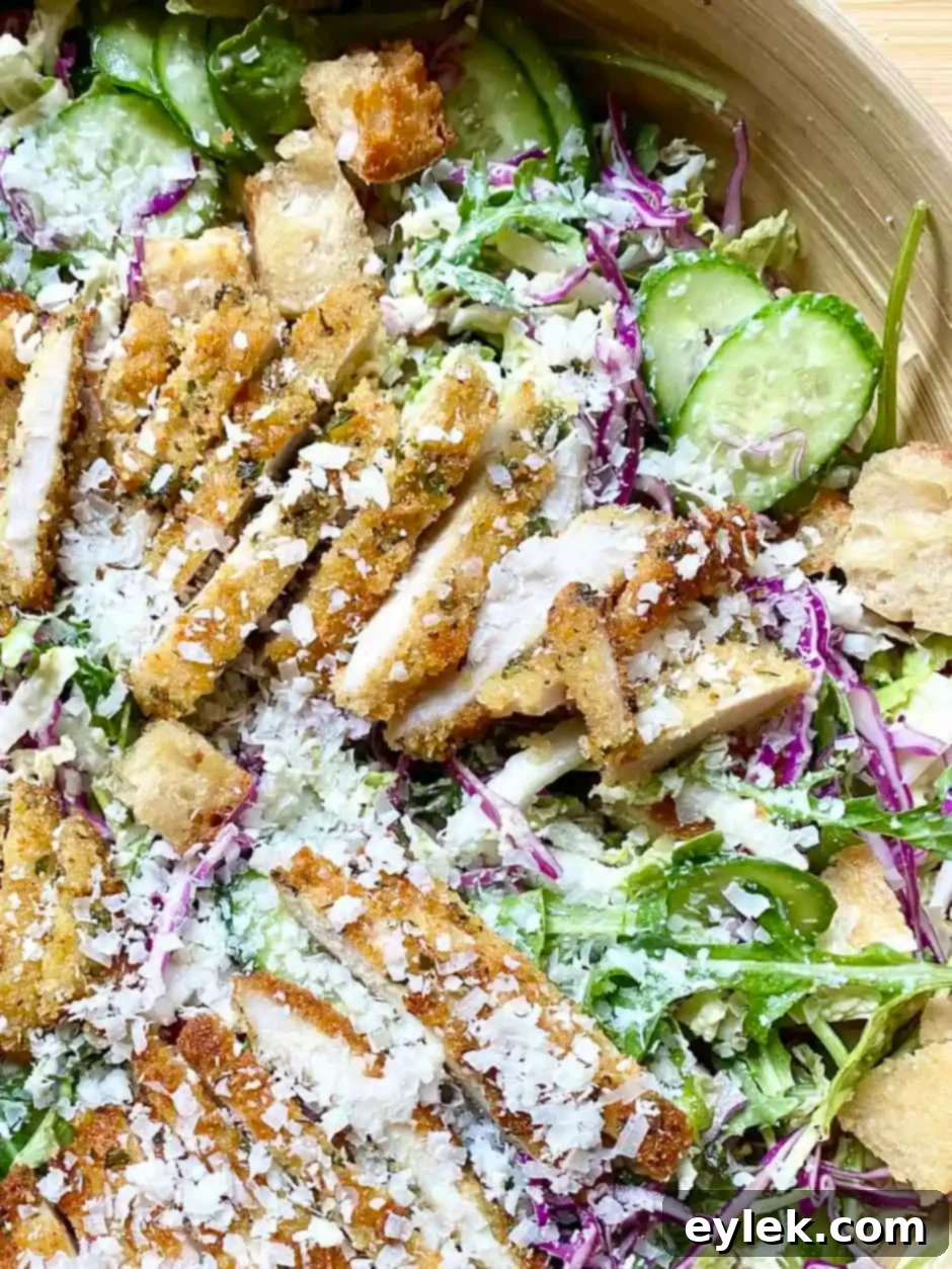Caesar Slaw with Crispy Chicken Strips - Final Dish 2