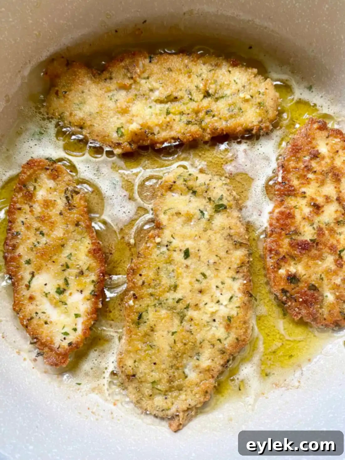 Caesar Slaw with Crispy Chicken Strips - Sliced Chicken