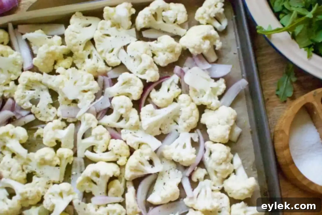roasted cauliflower salad with tahini dressing
