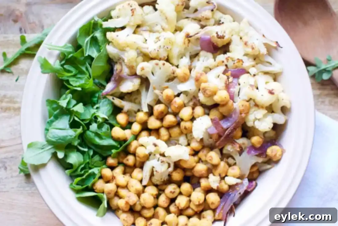 roasted cauliflower salad with tahini dressing