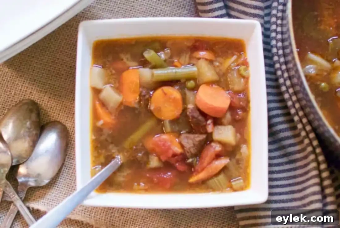 low-carb beefy vegetable soup