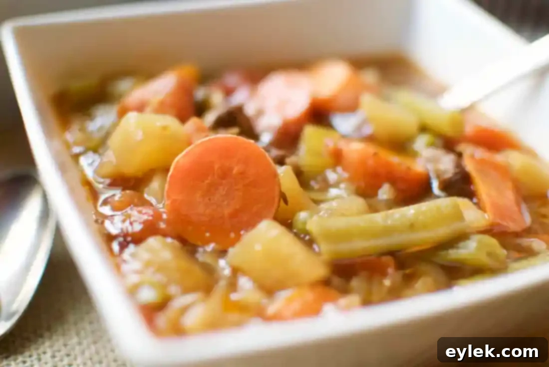 low-carb beefy vegetable soup