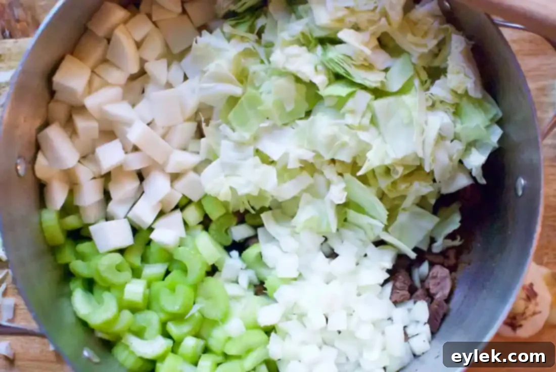 low-carb beefy vegetable soup