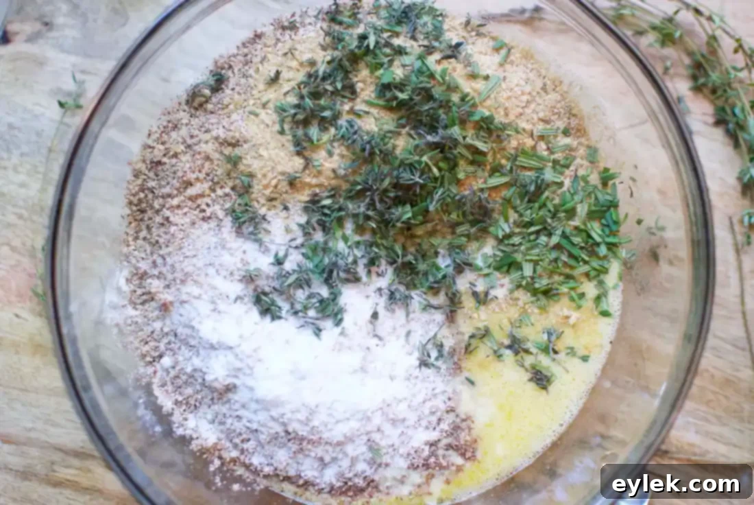 Prepared loaf pan and preheating oven for almond bread