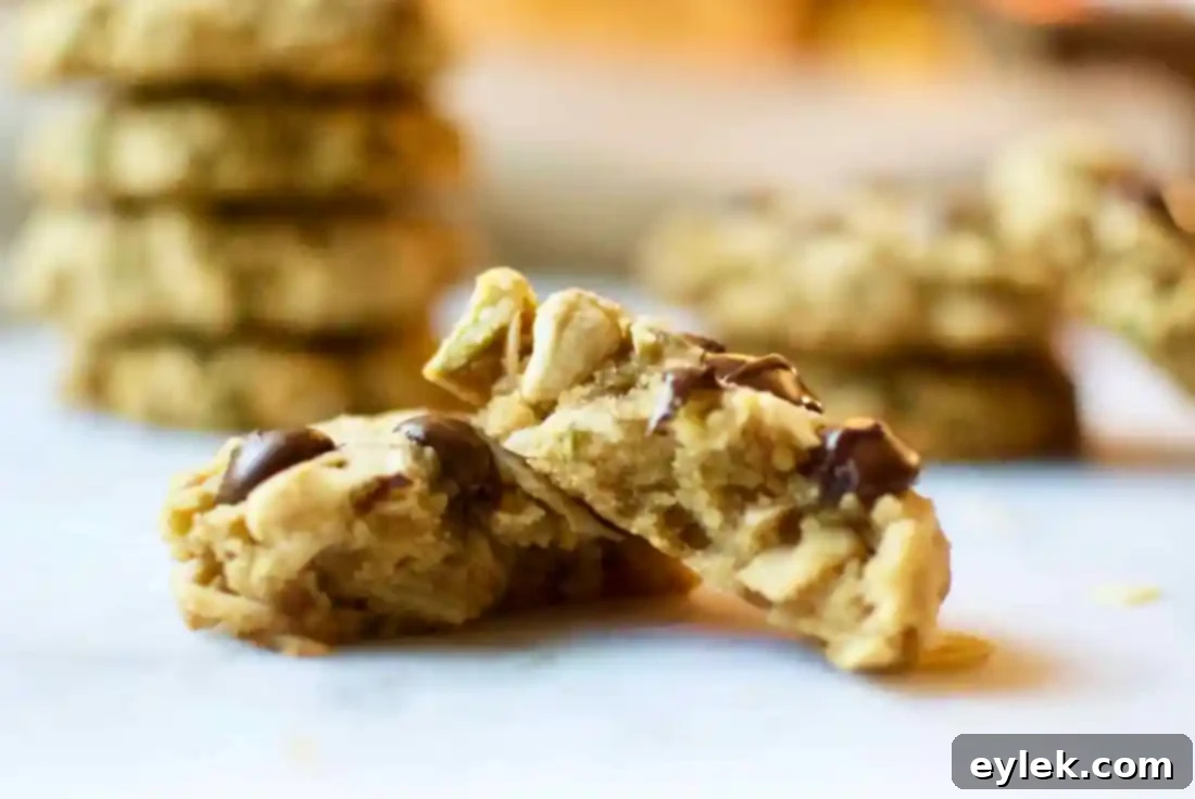 Delicious low-carb breakfast cookies stacked on a plate