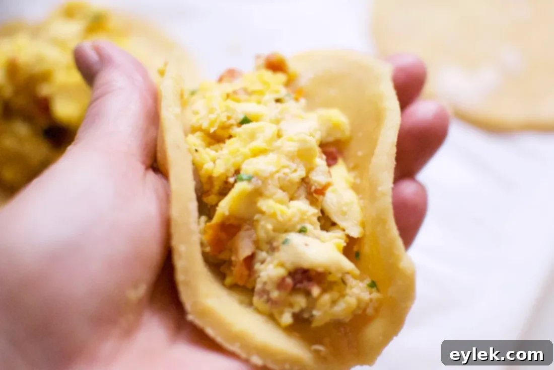 Low-carb breakfast empanadas ready for baking