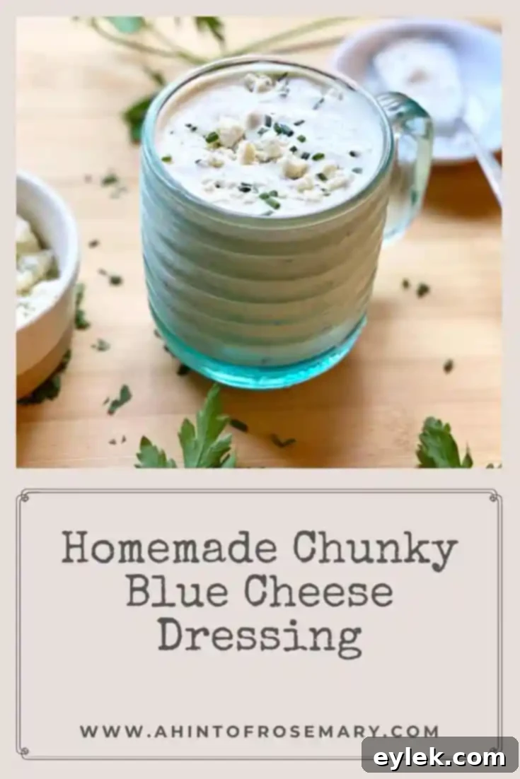Homemade Chunky Blue Cheese Dressing
