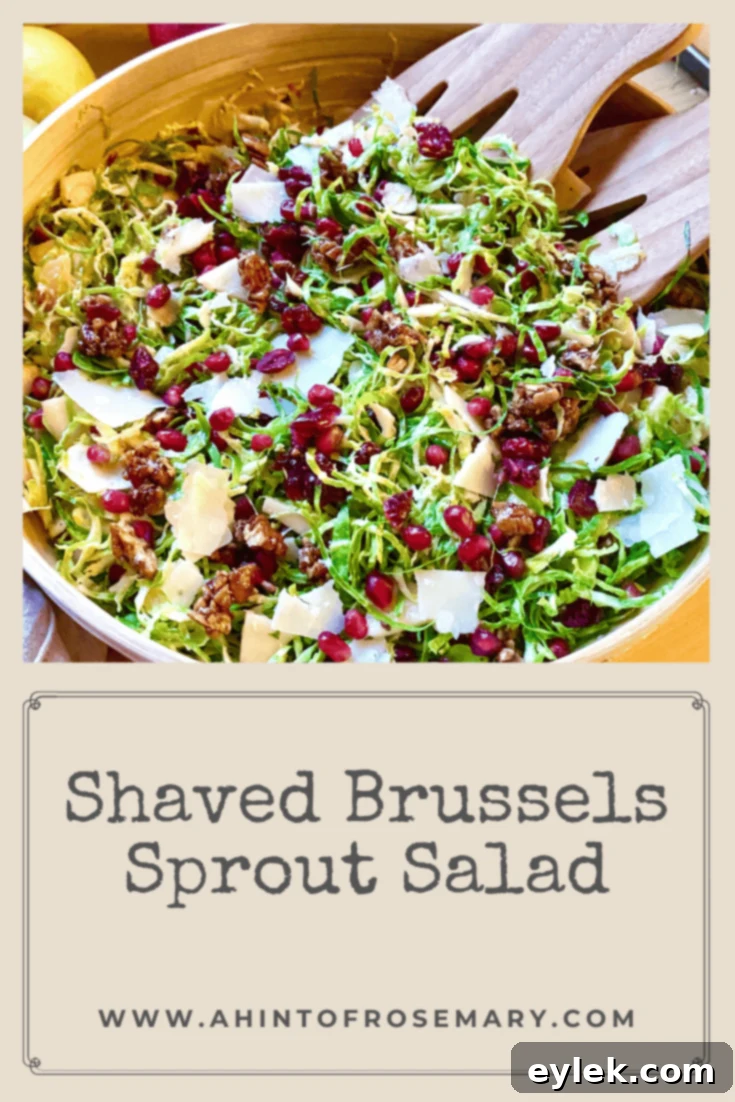 Shaved Brussels Sprout Salad