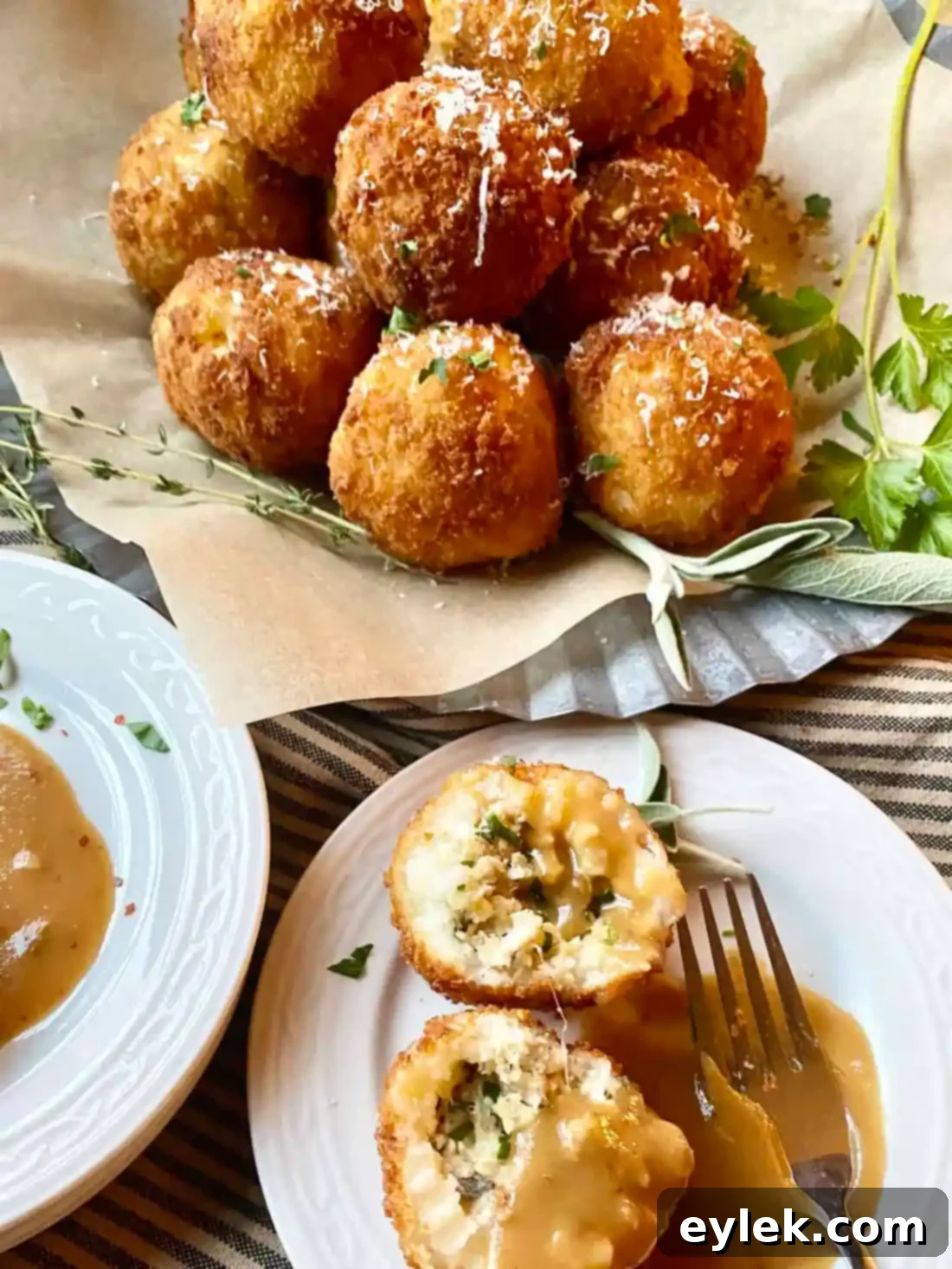 Leftover Turkey Feast Balls