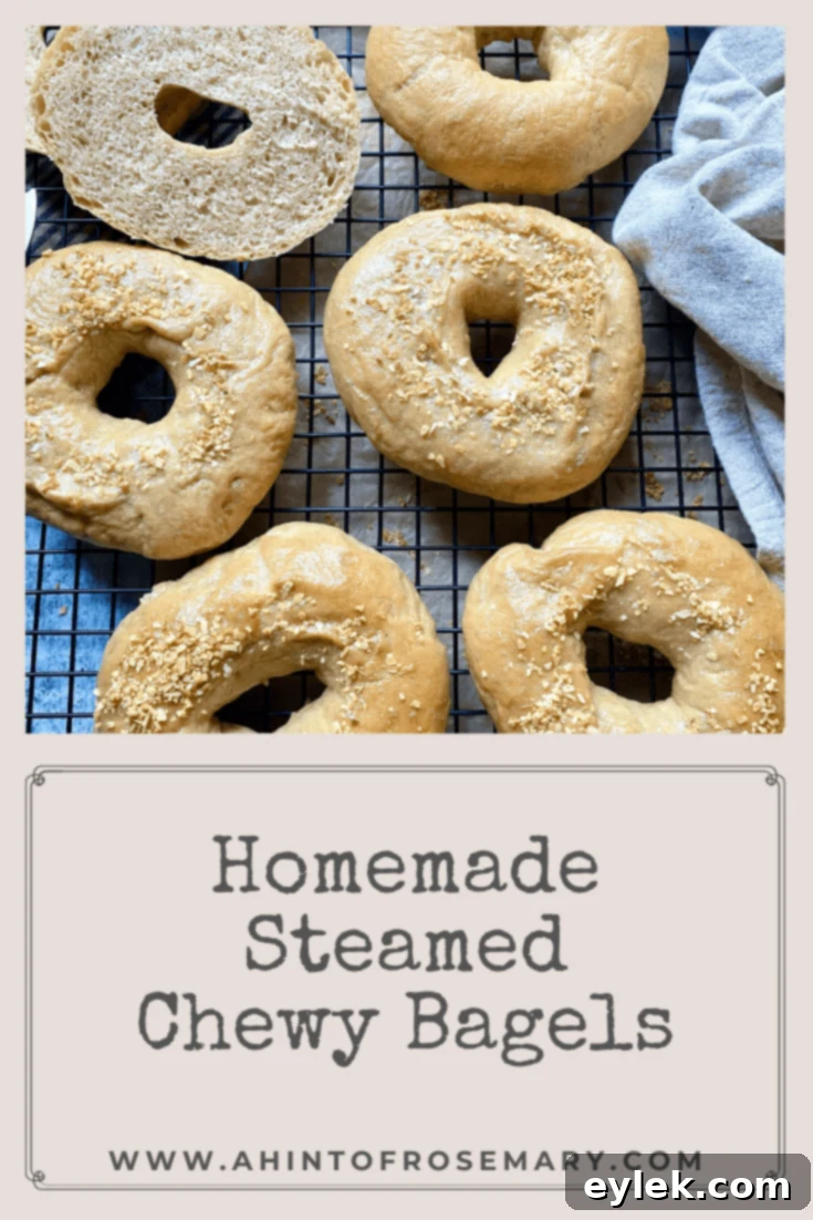 Homemade Steamed Chewy Bagels