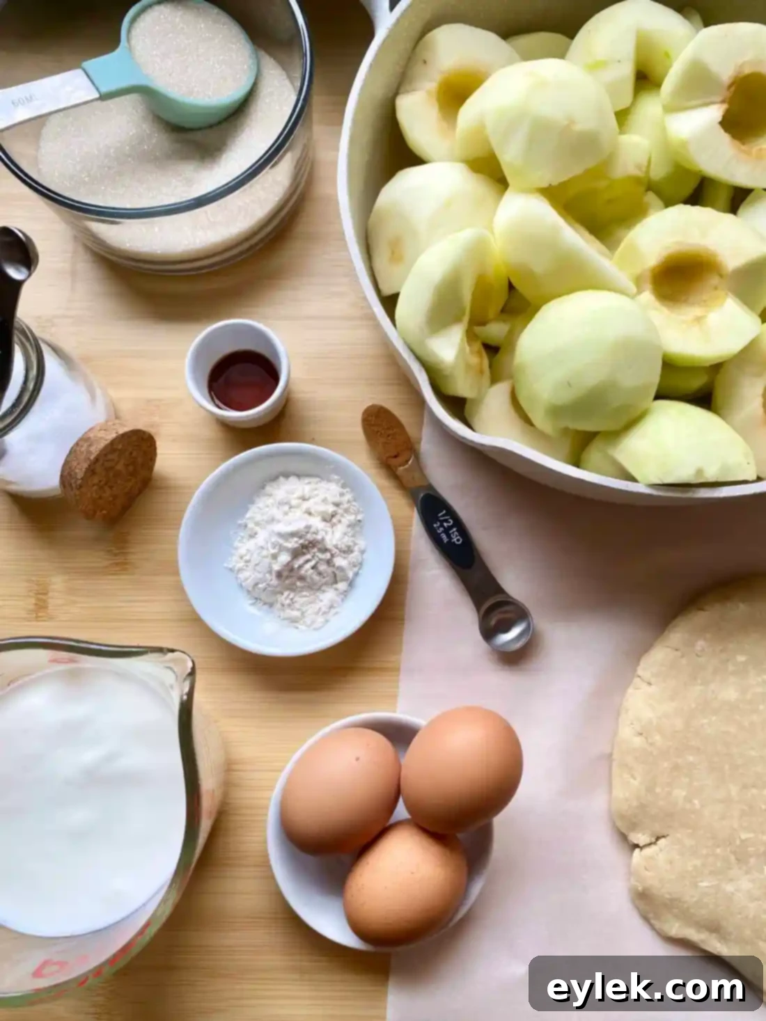 Deep-Dish Apple Custard Pie