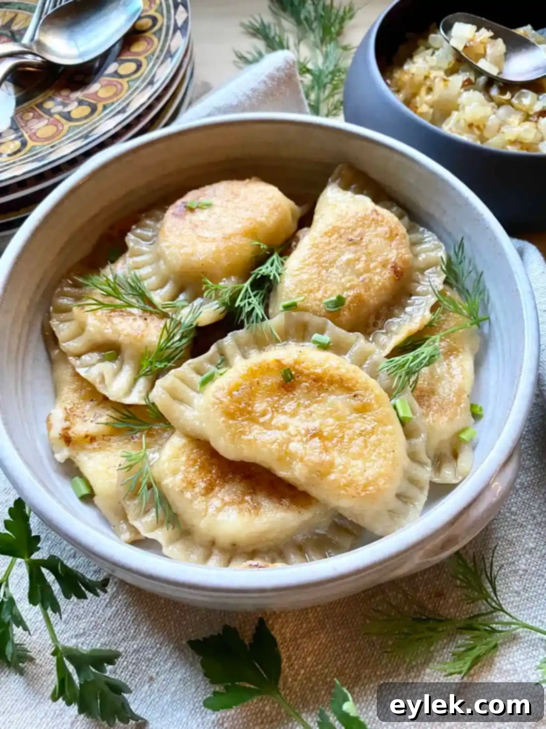 Homemade Potato & Cheese Pierogi