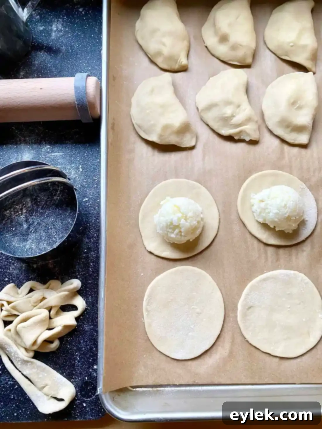 Homemade Potato & Cheese Pierogi