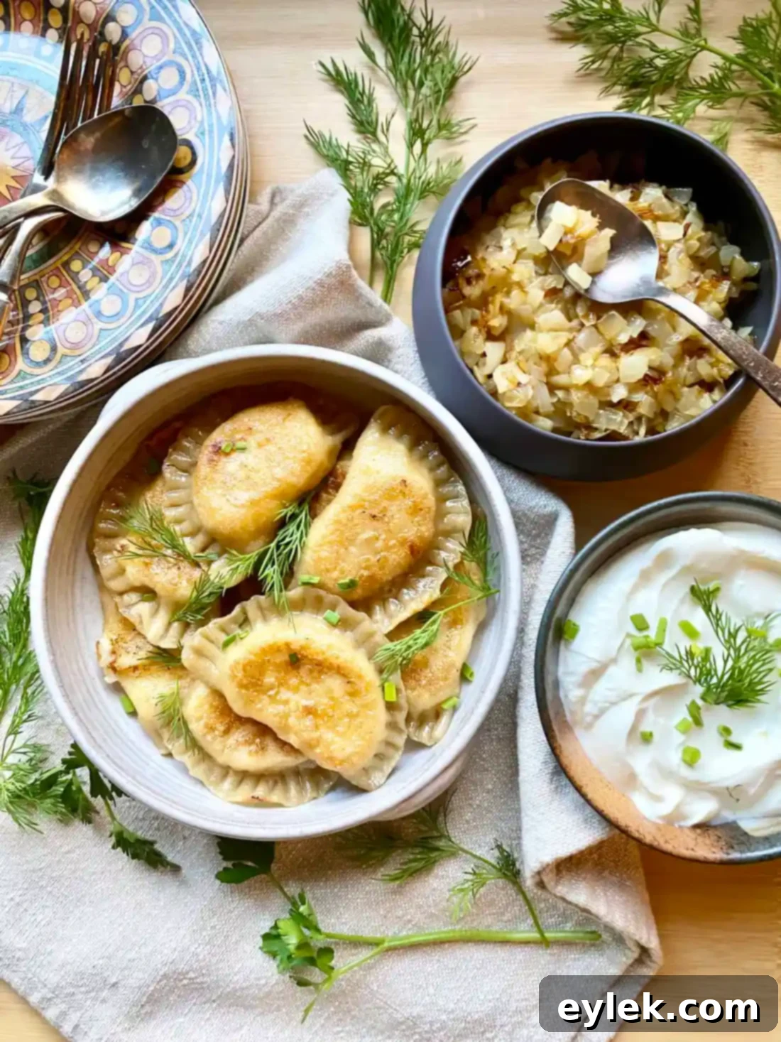 Homemade Potato & Cheese Pierogi