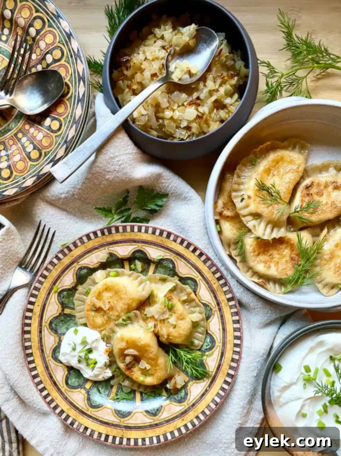 Homemade Potato & Cheese Pierogi