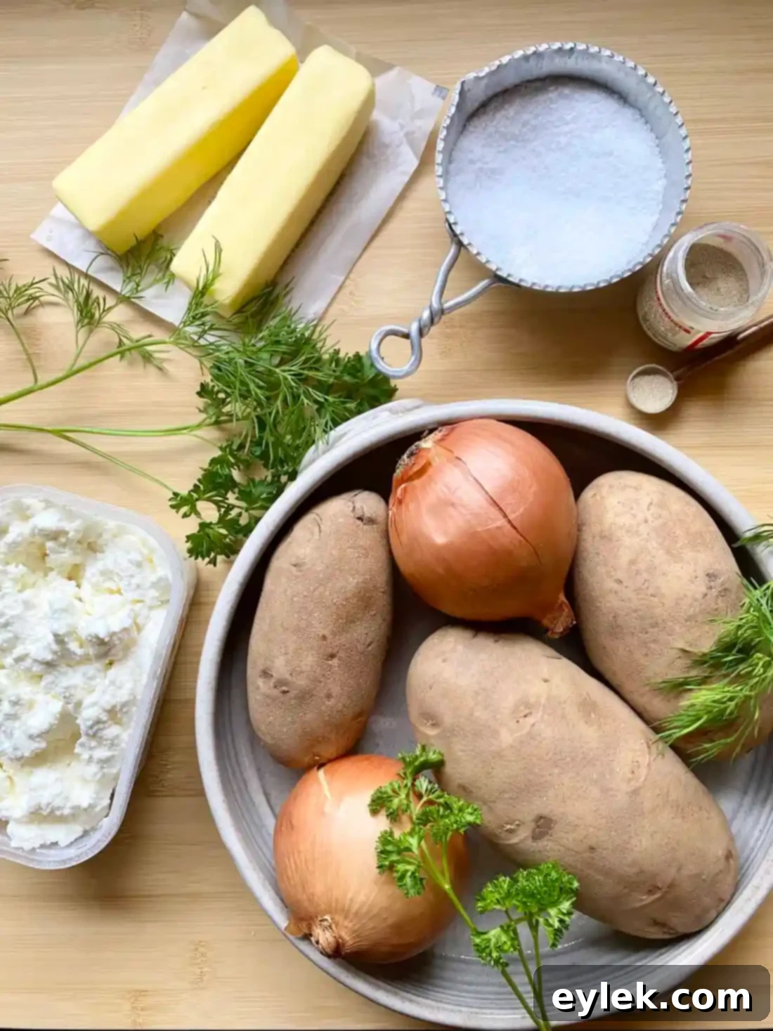 Homemade Potato & Cheese Pierogi