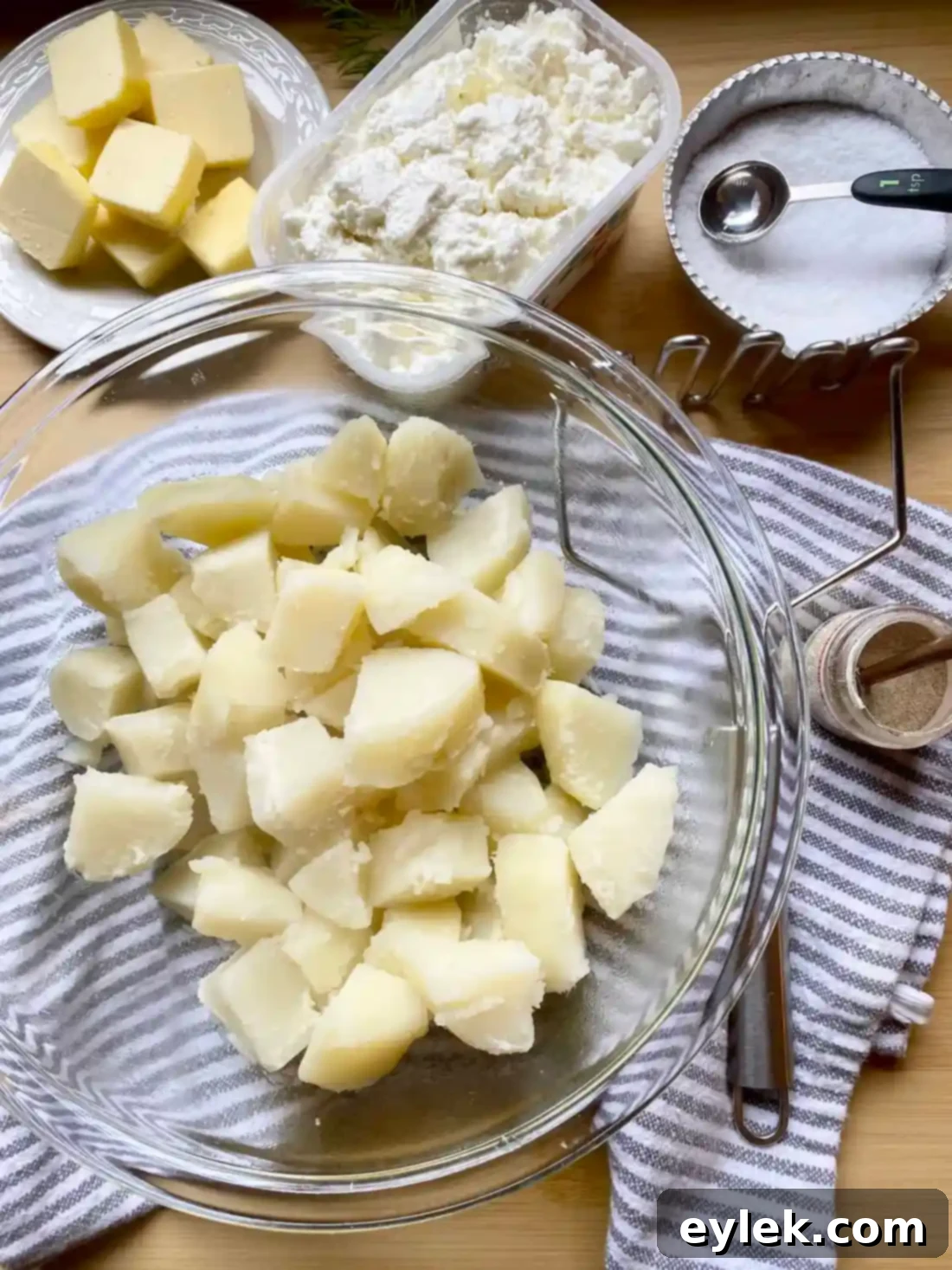 Homemade Potato & Cheese Pierogi