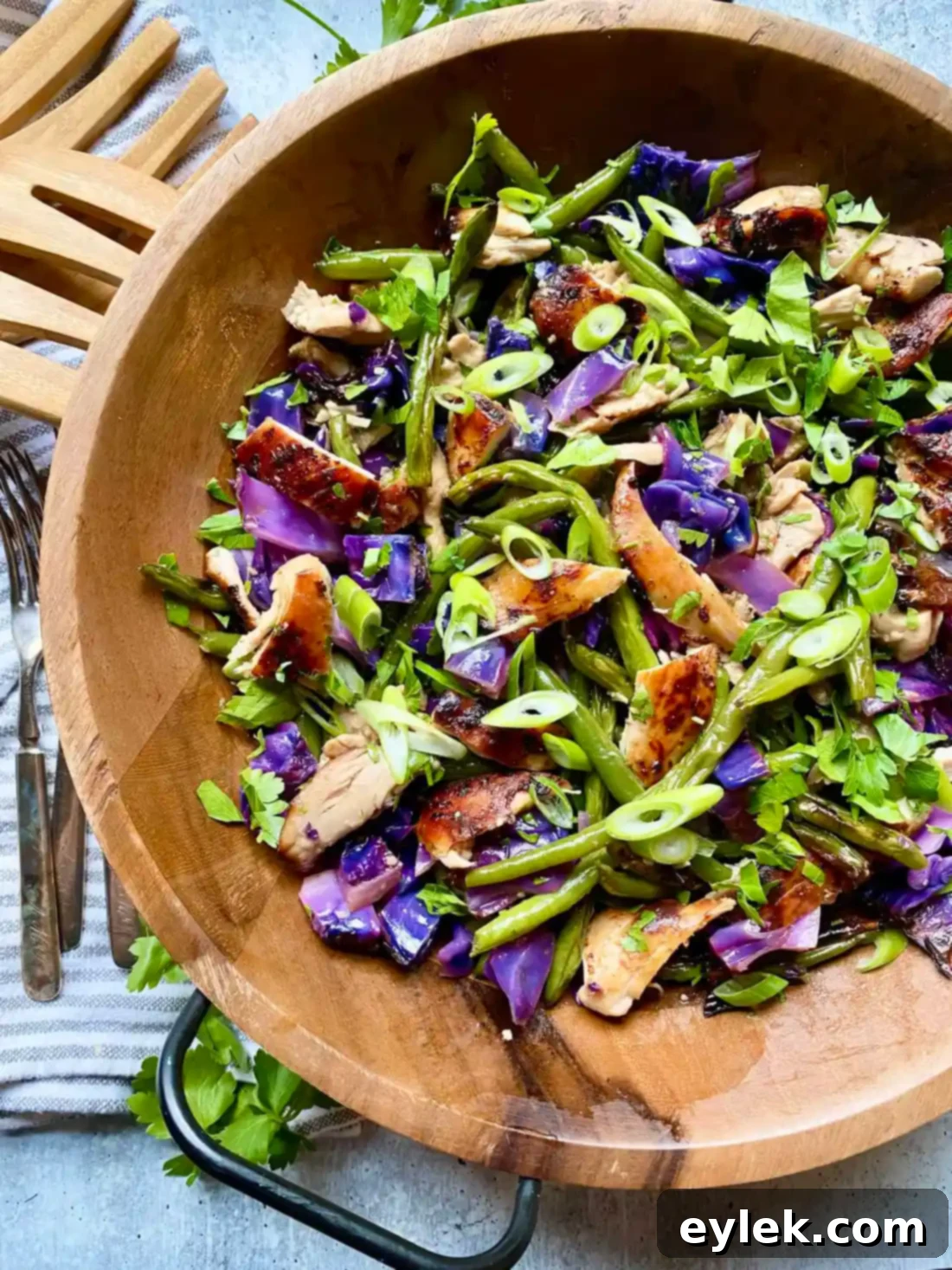 Crispy Sesame Chicken and Cabbage Salad 14 Close-up of Sesame Chicken & Cabbage Salad