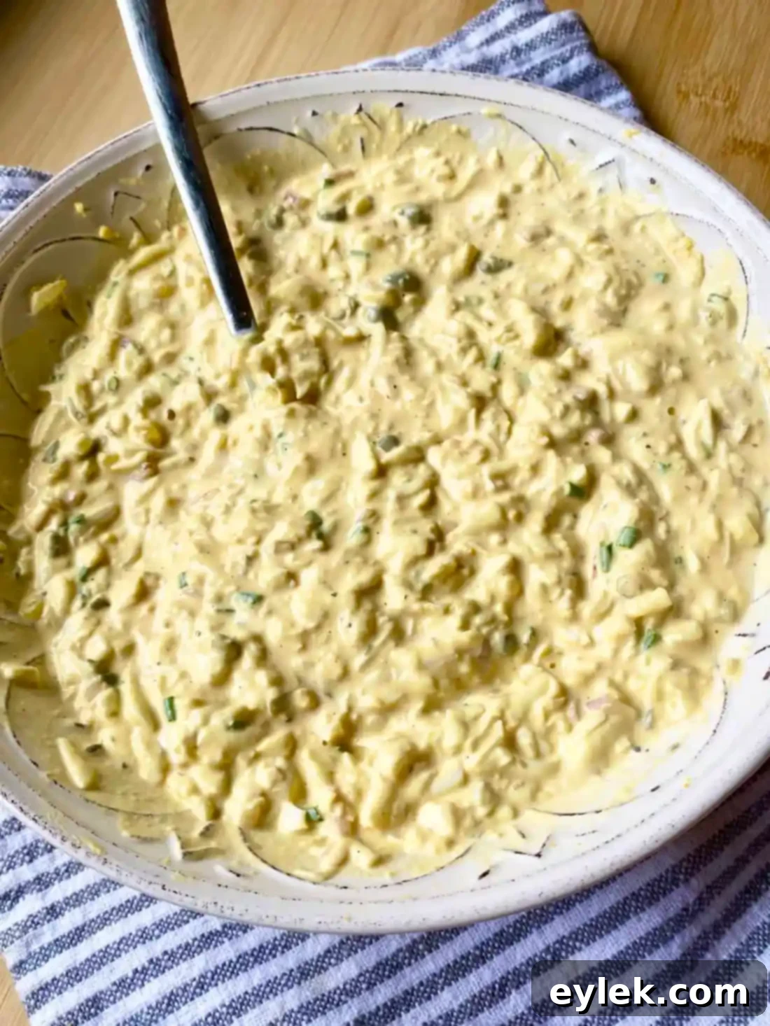 Easy Deviled Egg Dip - Ready to Serve