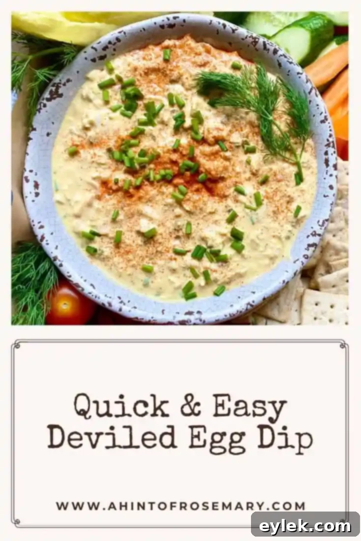 Easy Deviled Egg Dip - Overall View