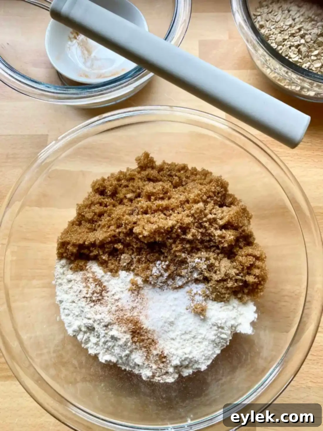 Dry ingredients in a bowl