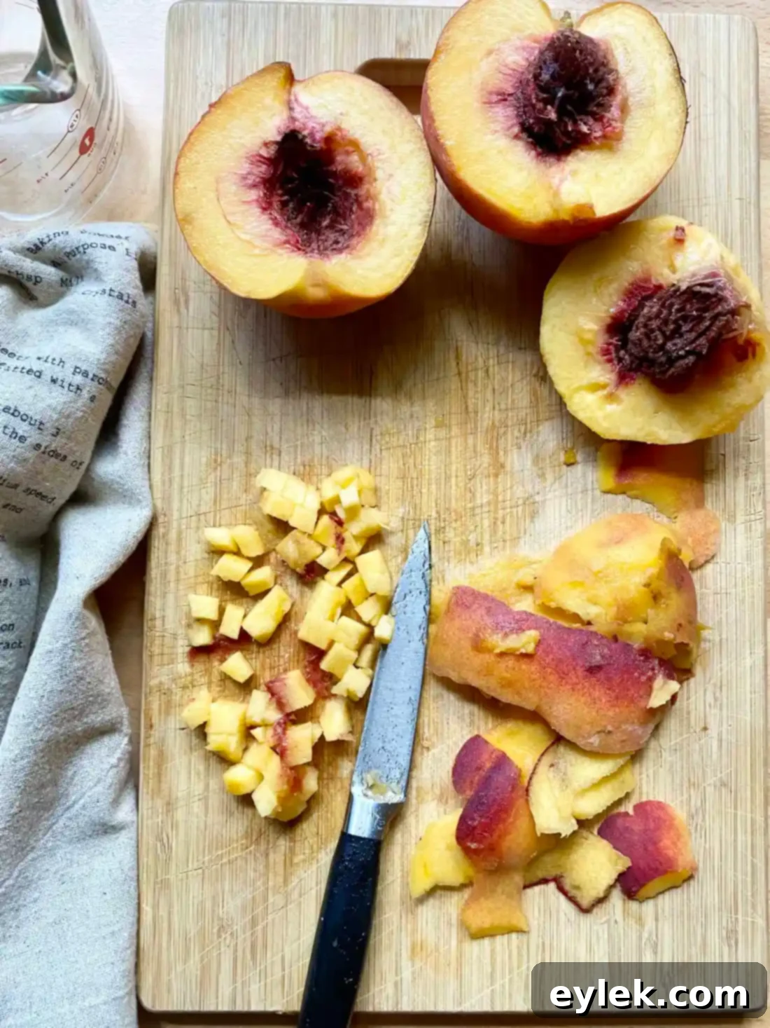 Cakey Peach Drop Cookies 6 Adding peaches and peach jam to cookie dough
