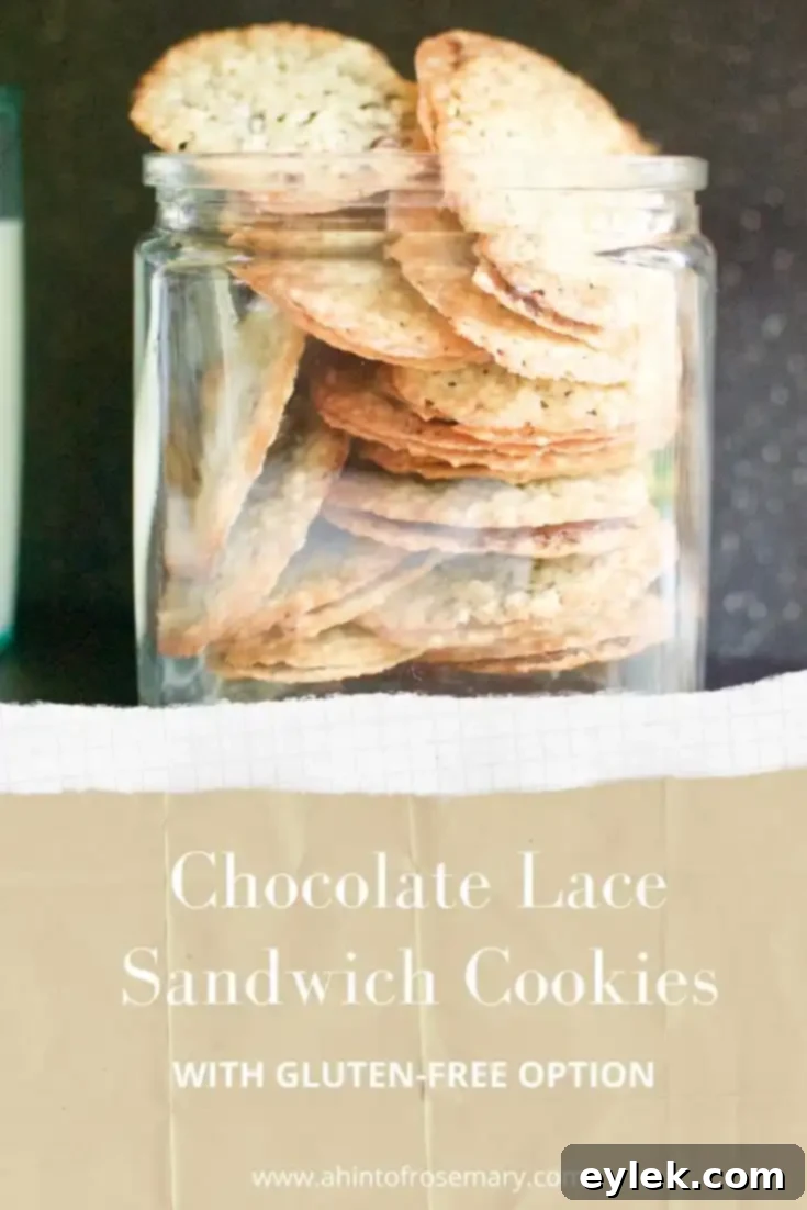 Delicious Chocolate Lace Sandwich Cookies