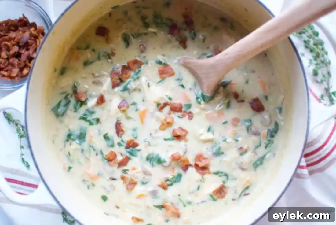 Comforting Creamy Chicken and Wild Rice Soup 8 gluten-free (or not) creamy chicken & wild rice soup