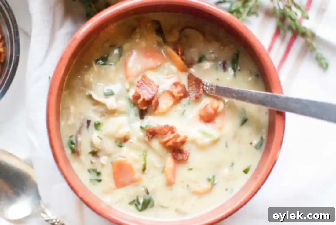 Comforting Creamy Chicken and Wild Rice Soup 10 gluten-free (or not) creamy chicken & wild rice soup