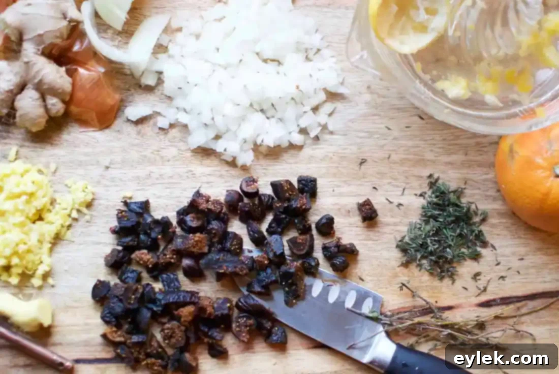 gingered cranberry fig chutney