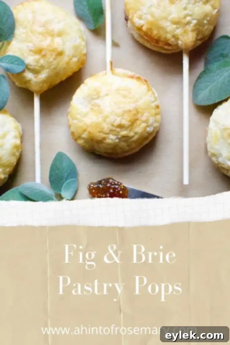 Fig & Brie Pastry Pops