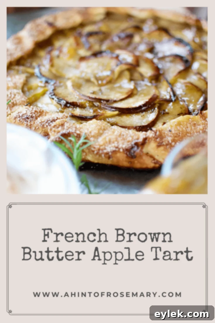 French Brown Butter Apple Tart