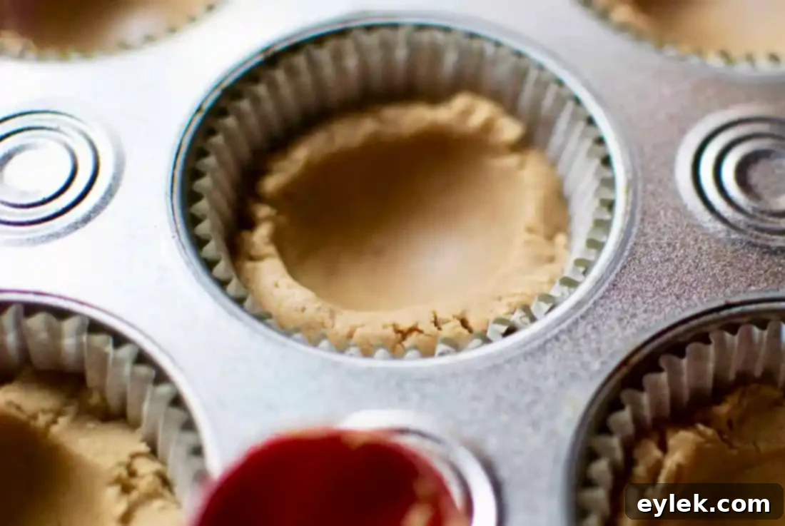Peanut Butter & Nutella Buttercream Cups - Ready for Baking