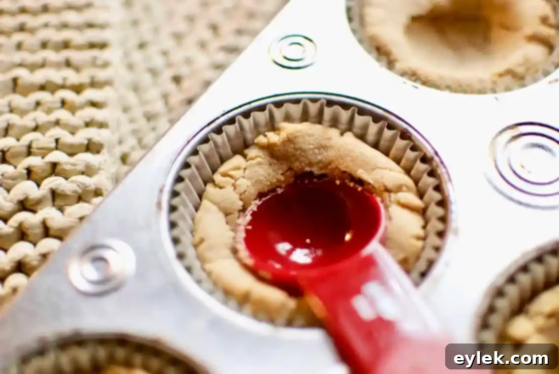 Peanut Butter & Nutella Buttercream Cups - Baked cookies cooling