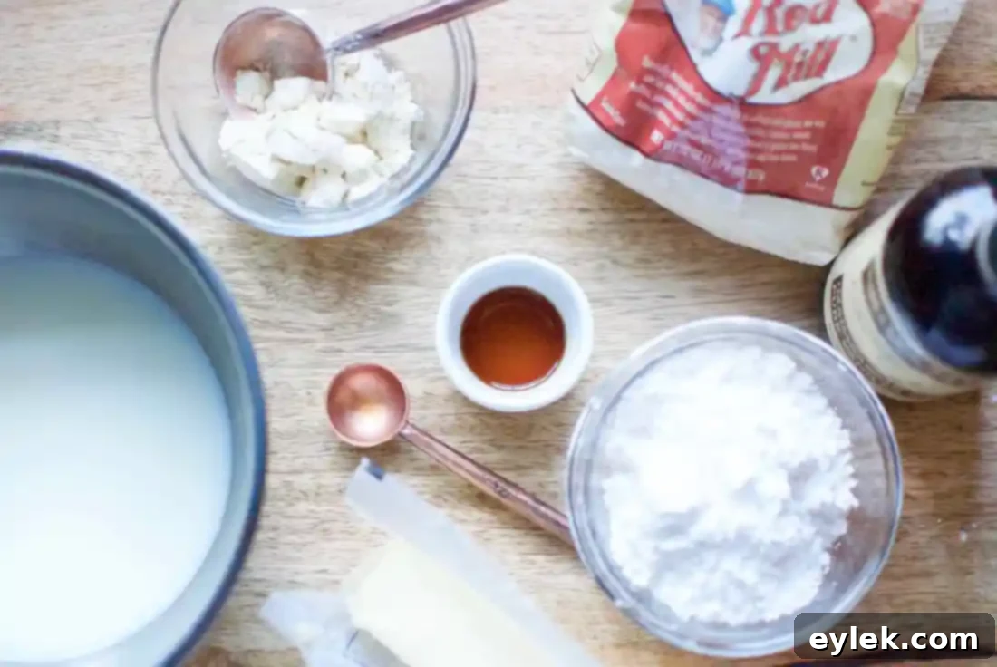 Ingredients for French Butter Icing