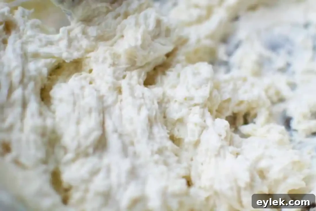 French Butter Icing in a mixing bowl
