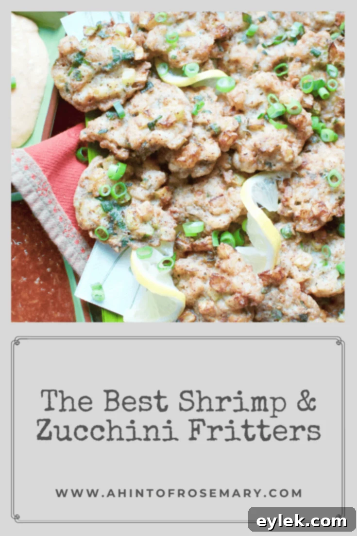 The Best Shrimp & Zucchini Fritters - Full of flavor & texture. Low-carb. Gluten-free. Kid friendly. Crowd-pleasing.