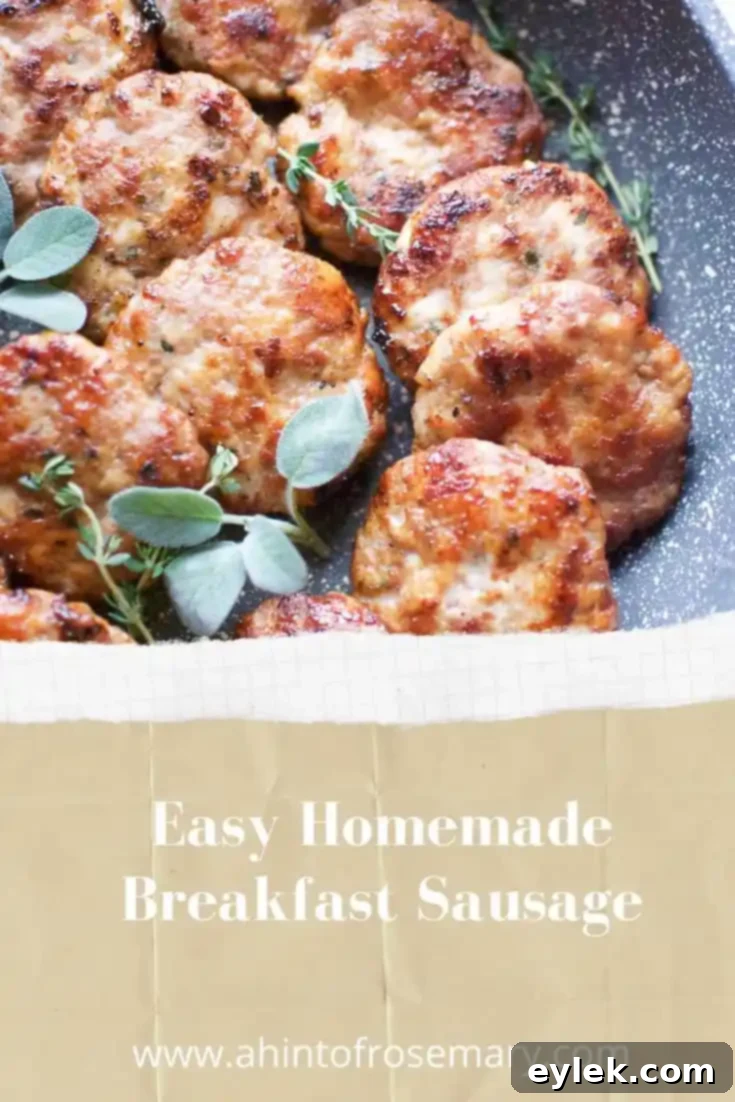 Delicious Easy Homemade Breakfast Sausage