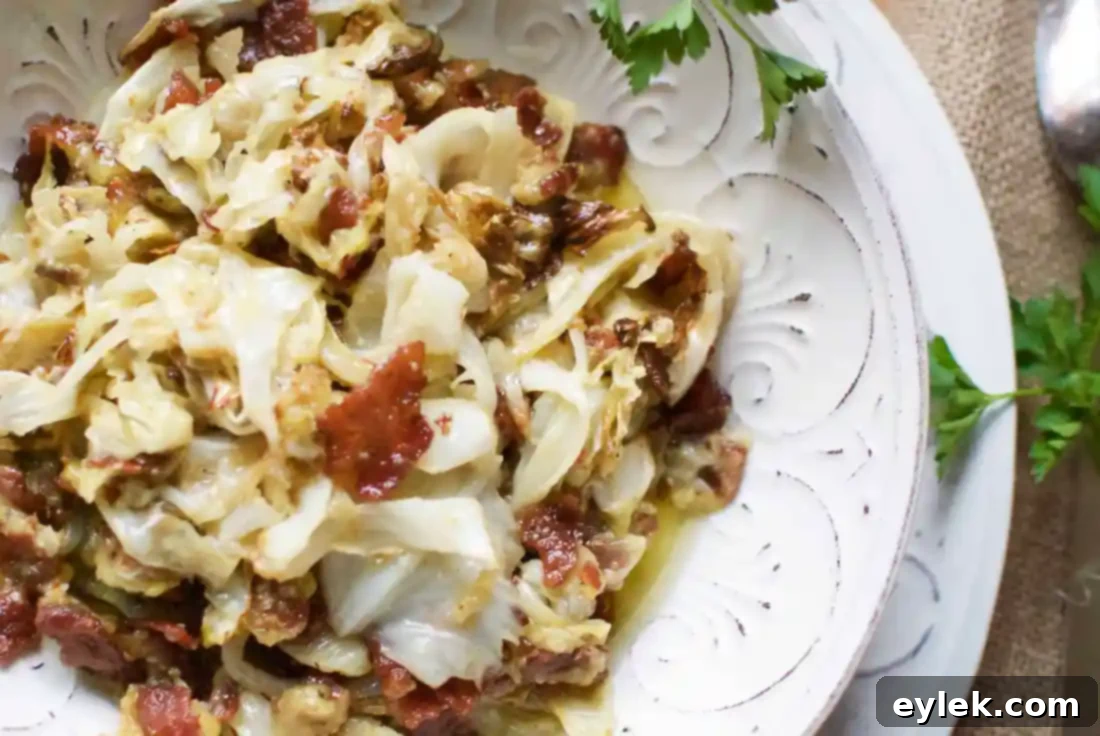 roasted cabbage & bacon carbonara