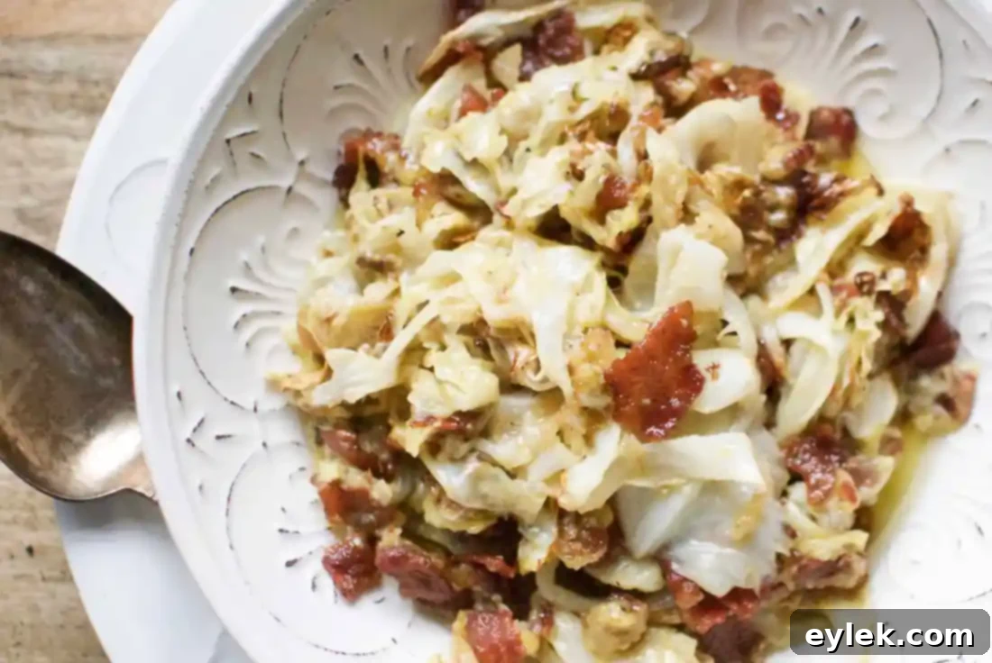 roasted cabbage & bacon carbonara