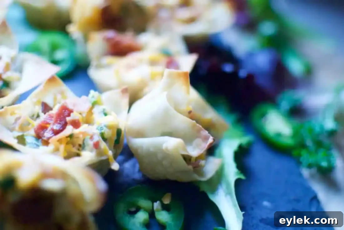 Close-up of Chicken, Bacon & Cheddar Jalapeño Popper Cups