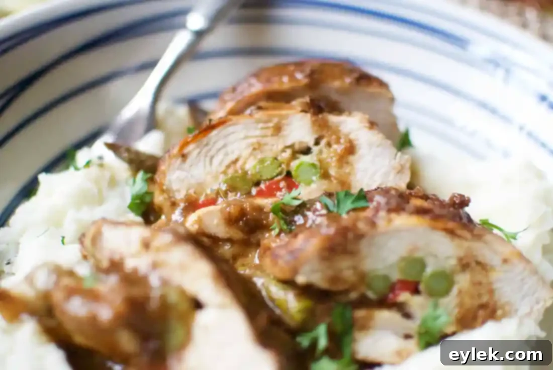 asparagus stuffed chicken with five spice sauce