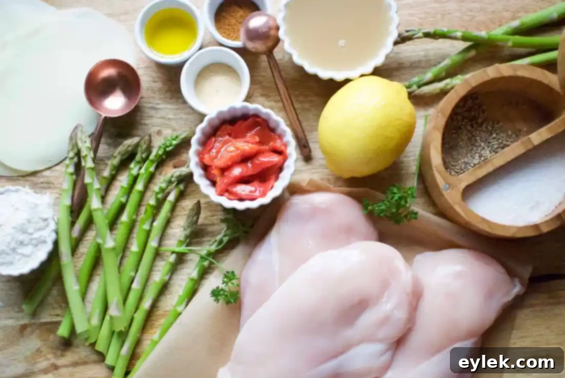 asparagus stuffed chicken with five spice sauce
