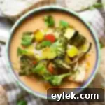Golden Carrot Ginger Soup with Roasted Harvest Vegetables 18 carrot ginger soup with roasted veggies